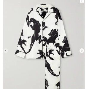 Olivia Von Halle Silk Lila Set Sz Medium